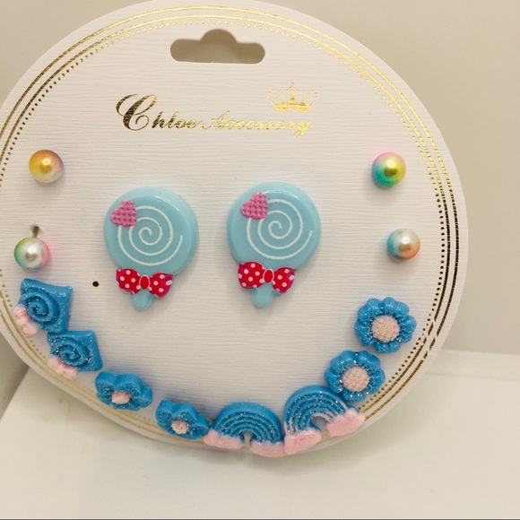 Earrings Rainbow 🌈 LOLLIPOPS! - Picture 2 of 14
